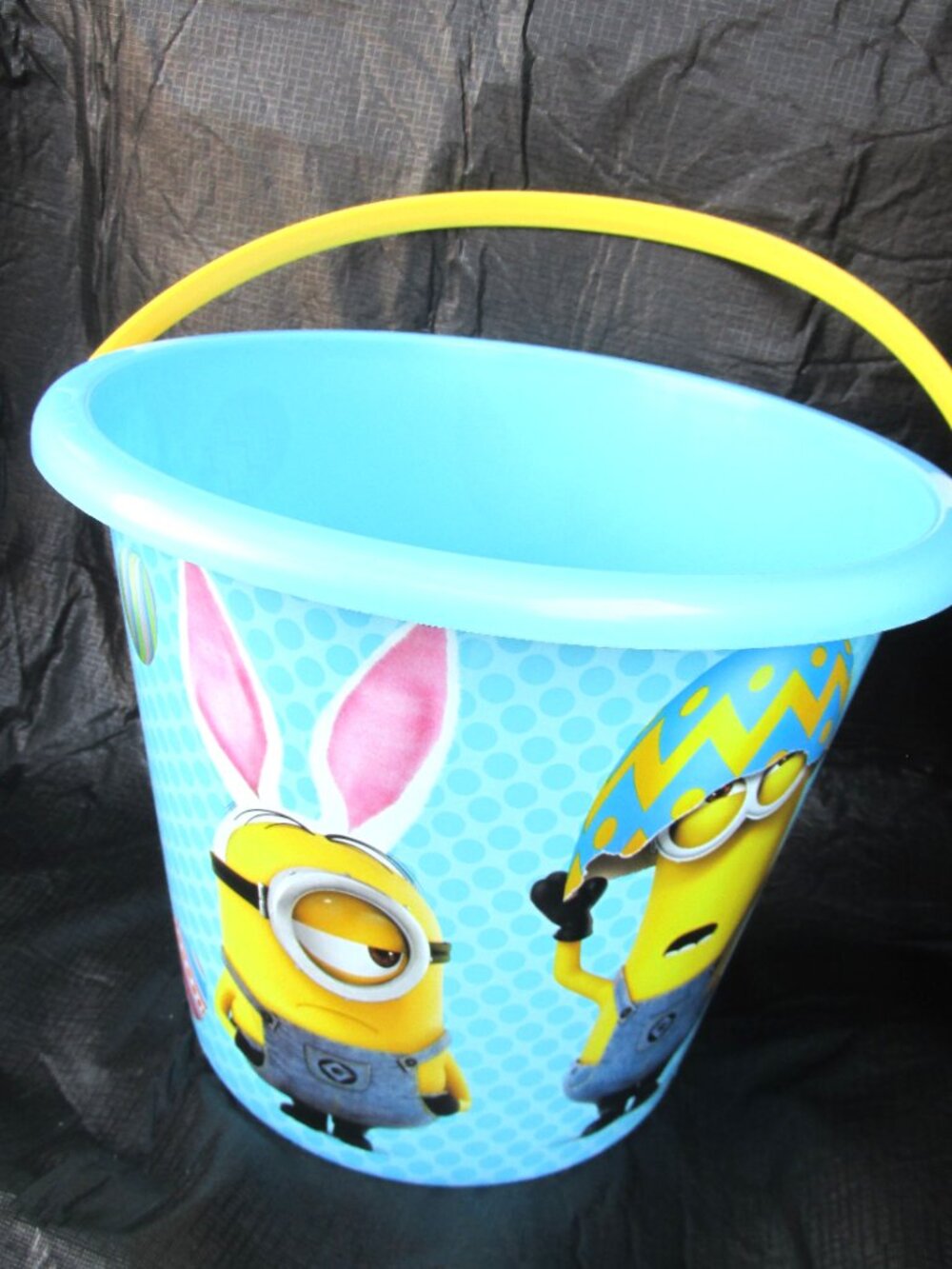 Minions Plastic Easter Basket Blue